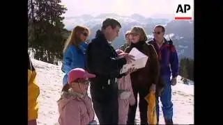SWITZERLAND: BRITAIN'S PRINCE ANDREW CELEBRATES HIS 38TH BIRTHDAY