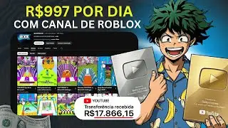 COMO CRIAR UM CANAL DARK DE ROBLOX QUE MONETIZA RÁPIDO E GANHAR DINHEIRO COM YOUTUBE HOJE MESMO