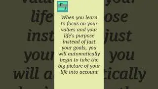 #focusonyourvalues