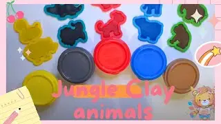How to make jungle  clay animals /clay modelling/clay animals/clay forest