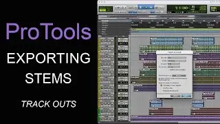 ProTools Exporting Stems | How to Export Stems/Track Outs