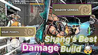 [Shadow fight arena] Shang Best Damage Build🤯| Shadow fight arena |Shang Best Talents | SFA |