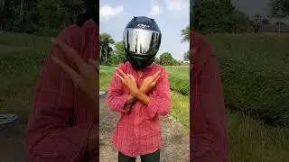 Vega Bold Black helmet | Helmet video #virshorts #status #vegahelmet #vegahelmets
