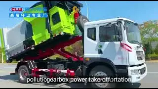 Heavy duty Dongfeng 4x2 Hook lift Garbage truck Self loading garbage truck for sale #garbagetruck