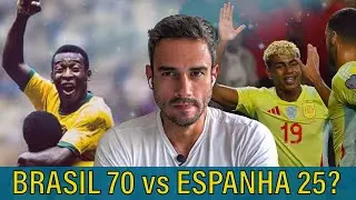 Empolgou! Comparam Brasil de 70 e 82 com a Espanha atual
