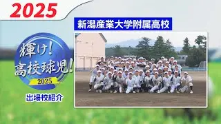 【高校野球】新潟産業大学附属高校【2025新潟大会】