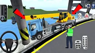 3D Driving Class Game | New Volvo Truck Crane | Best Gameplay | New Video |