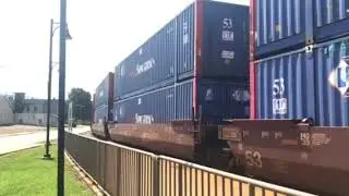 175 car long CSX intermodle ! With an SD70AC