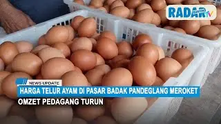 Harga Telur Ayam di Pasar Badak Pandeglang Meroket, Omzet Pedagang Turun