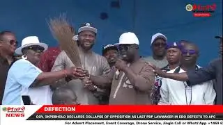Governor Okpebolo declares collapse of opposition as last PDP Lawmaker in Edo defects to APC