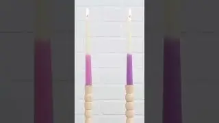 How to Make Trendy DIY Colored Candles at Home #Shorts