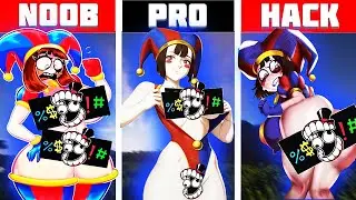 The Digital Circus Pomni Art : NOOB vs PRO vs HACKER! Digital Circus All Characters. Glitch.