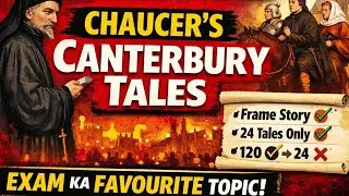 @Thedestinedpen UGC NET SET ENGLISH LITERATURE GEOFFREY CHAUCERS CANTERBURY TALES IMPORTANT POINTS 