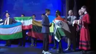 CatalyseR's Kartik & Sharvik recieving Silver Medal in ICHO'16 closing ceremony (GEORGIA)