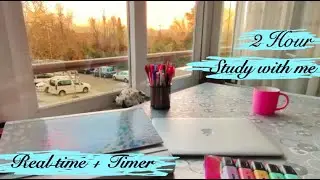 STUDY WITH ME 2 HOURS REAL TIME (nature sounds) POMODORO 50-10 | Estudia conmigo oposiciones