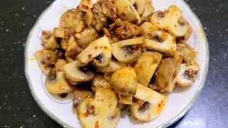 बटर गार्लिक मशरूम 🍄 | BUTTER GARLIC MUSHROOM 