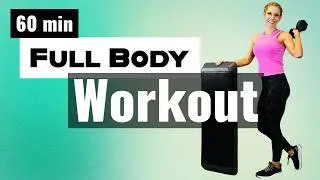 1 hour FULL BODY HIIT | step and strength workout