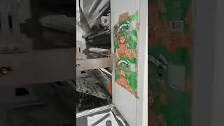 8color Central drum type printing machine run well in client factory