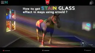 Q11. How to create Stain Glass effect inside Maya using Arnold? By D-STORY.