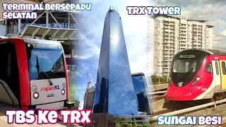 Cara Dari Terminal Bersepadu Selatan TBS Ke Bangunan Tun Razak Exchange TRX Tower LRT & MRT