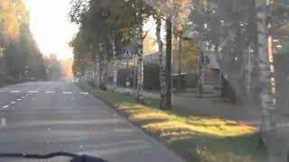 Sightseeingdrive in the center of Rantasalmi commune, Finland