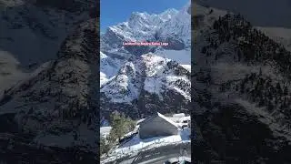 Today near Atal Tunnel Manali Lahaul spiti Himachal Pradesh #snow #snowfall #manali