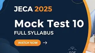 WBJEE JECA 2025 Mock Test 10 🔥 | Full Practice Set | Math, Logic, Computer MCQs