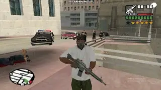 GTA San Andreas | Surviving a 6-Star Police Chase! 🔥#gtasanandreas #usa 