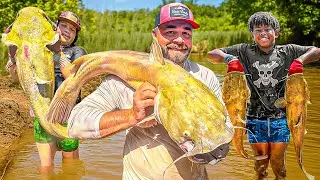 Catfish Contest! Arms Family Homestead VS. Adrenaline Rush Adventures!