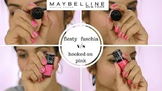 MAYBELLINE: Fiesty Fuschia V/S Hooked-on-Pink | #SubscribersRequest #MaybellineColorShow #omnistyles