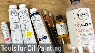 Oil basics - paints, brushes, mediums and how to clean brushes