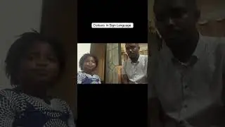Spelling different colours in sign language uage