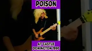 POISON conquers Castle Donington in 1990!                                 #poisonshorts