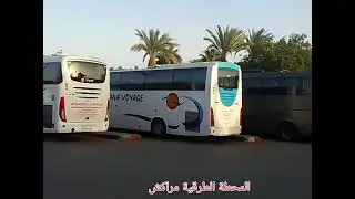حافلات الدوفان المغربي داخل محطة مراكش