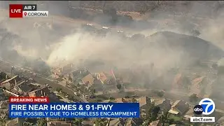 Fire burning in Riverside County threatens homes, scorches at least 50 acres