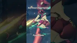 but most importantly Pyra a snac #xenobladechronicles2 #pyra #mythra #shorts