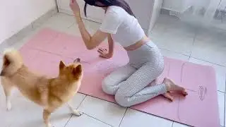 4KYoga Pants Try On🍑Comfortable Full Body Stretching #006