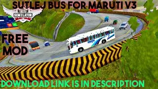 Punjab local bus(SUTLEJ) Mod for Maruti V3 |Bus simulator indonessia |Bussid mods | Android |#HG