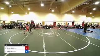 48 Lbs Consi Of 16 #1 - Daniel Benavides, Driller Wrestling Club Vs Caden Yanarella, Lancaster All