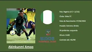 Akinkunmi Amoo (Hammarby IF / Nigeria) highlights vs Angola U17
