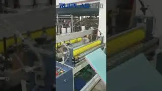 Full automatic garbage bag drawstring bag making machine