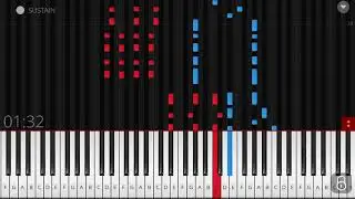 🍁 Maple Leaf Rag 🍁 EXTREMELY SLOW piano 🎹 tutorial [Hd grand piano voice] synthesia