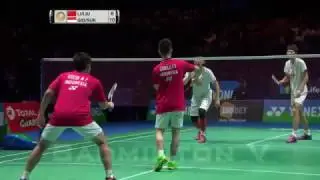 ALL ENGLAND 2017 (FINAL) LI Junhui  LIU Yuchen CHN VS Kevin Sanjaya Marcus Fernaldi INA