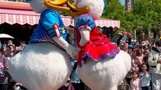 互动次数最多的彩色庆典 大家可以数一数有多少迪士尼朋友和我打招呼#上海迪士尼 #迪士尼 #迪士尼彩色庆典 #祝你度过神奇的一天