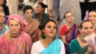 Lord Krishna worship by foreigners very nice