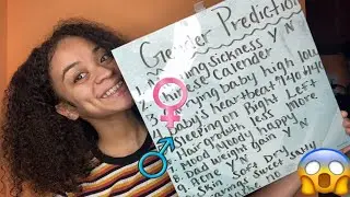 TRYING GENDER PREDICTION TEST | GIRL OR BOY?