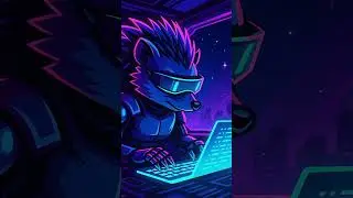 Midnight Code Heist &ndash; Cyber Hedgehog Hacks the Stars! 🦔💻 #shorts #hacker