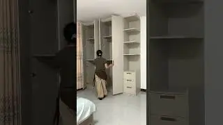This is aluminum wardrobe, no any smell, no use any glue, waterproof, fire-proof, recyclable