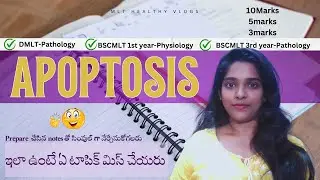 Apoptosis - Introduction, Morphologic Changes and Mechanism in telugu (Briefly) | Mlt Healthy vlogs