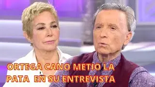 FEDERICO: ORTEGA CANO  METI&Oacute; LA PATA EN SU ENTREVISTA CON ANA ROSA